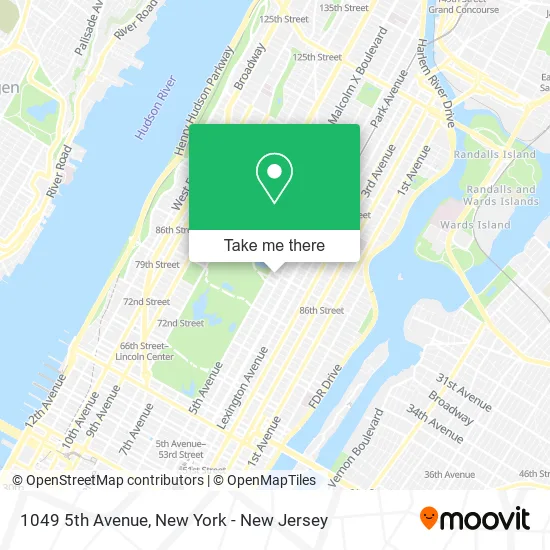 1049 5th Avenue map