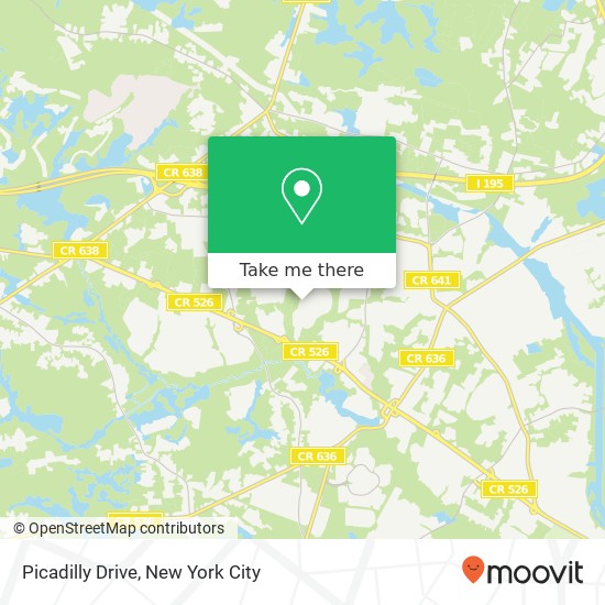 Mapa de Picadilly Drive