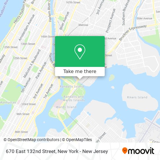 670 East 132nd Street map