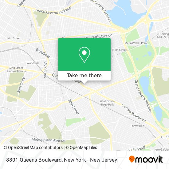 8801 Queens Boulevard map