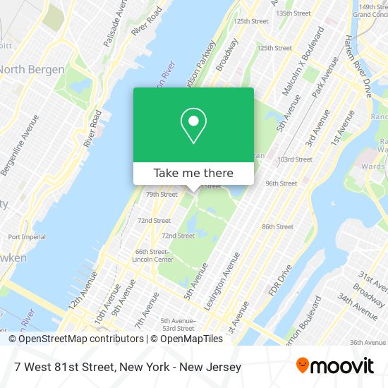 7 West 81st Street map