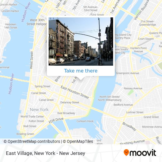 East Village map