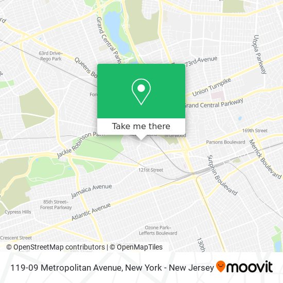 119-09 Metropolitan Avenue map