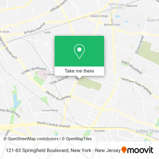 121-83 Springfield Boulevard map