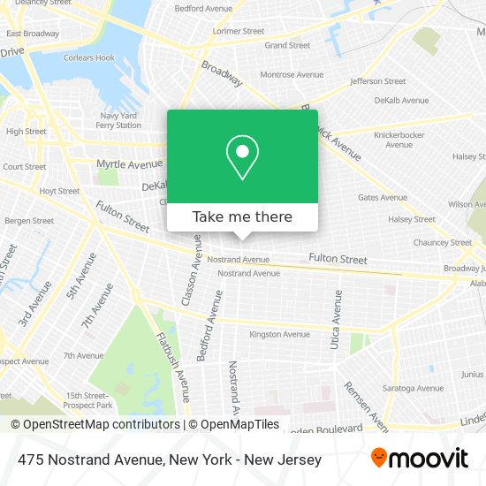 Mapa de 475 Nostrand Avenue