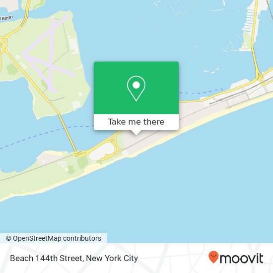 Beach 144th Street map