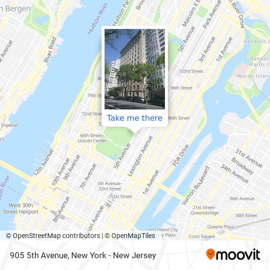 Mapa de 905 5th Avenue