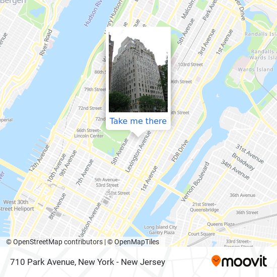 Mapa de 710 Park Avenue
