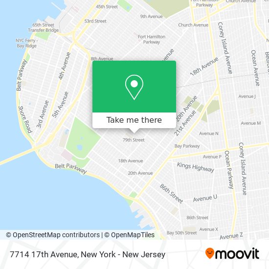 7714 17th Avenue map