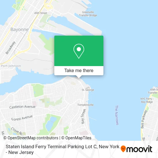 Mapa de Staten Island Ferry Terminal Parking Lot C
