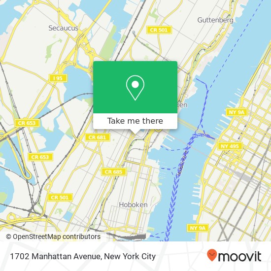 1702 Manhattan Avenue map