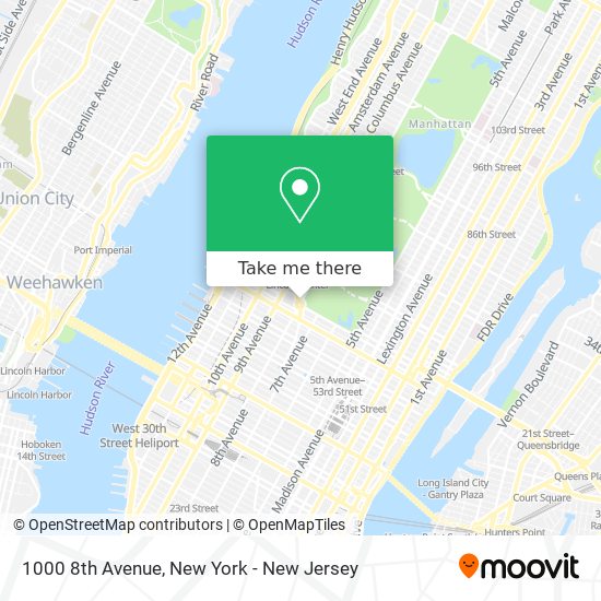Mapa de 1000 8th Avenue