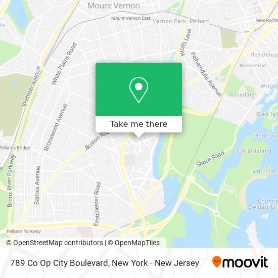 Mapa de 789 Co Op City Boulevard