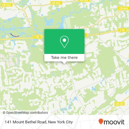 141 Mount Bethel Road map