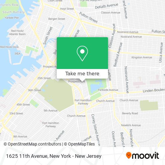 Mapa de 1625 11th Avenue