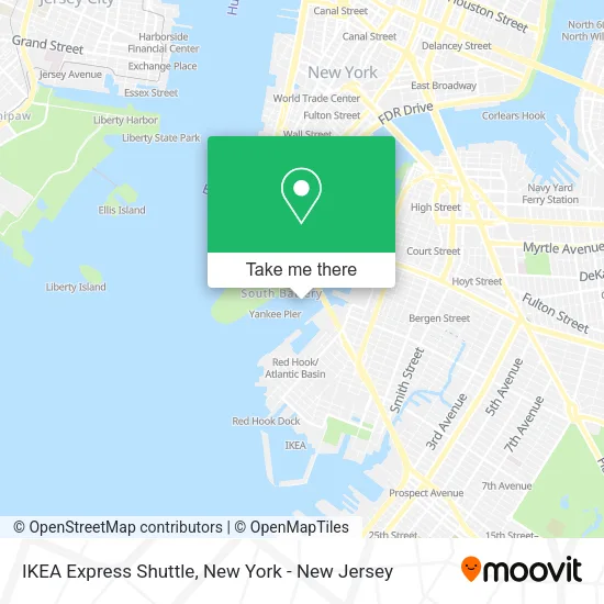IKEA Express Shuttle map