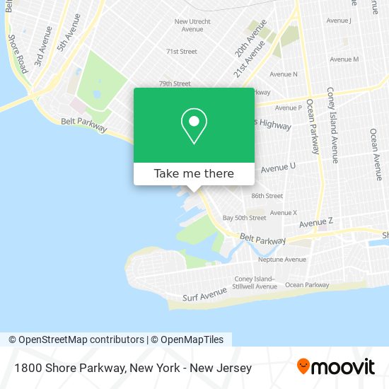 Mapa de 1800 Shore Parkway