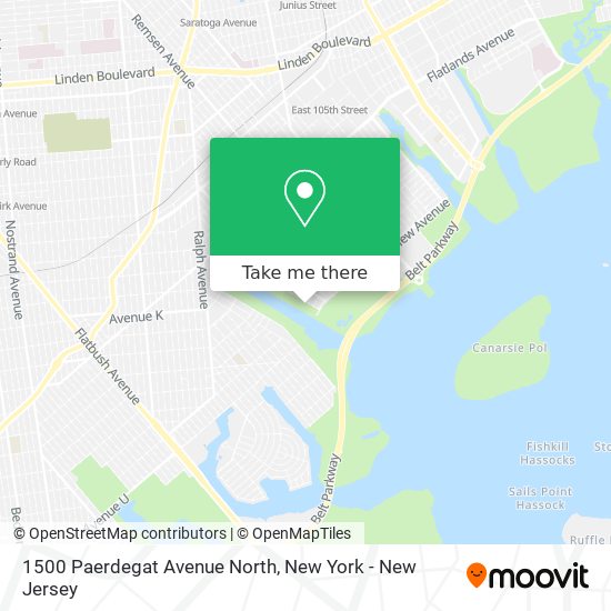 1500 Paerdegat Avenue North map