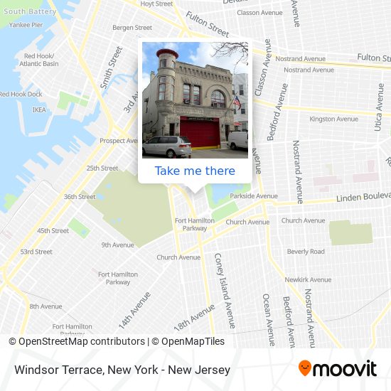 Mapa de Windsor Terrace