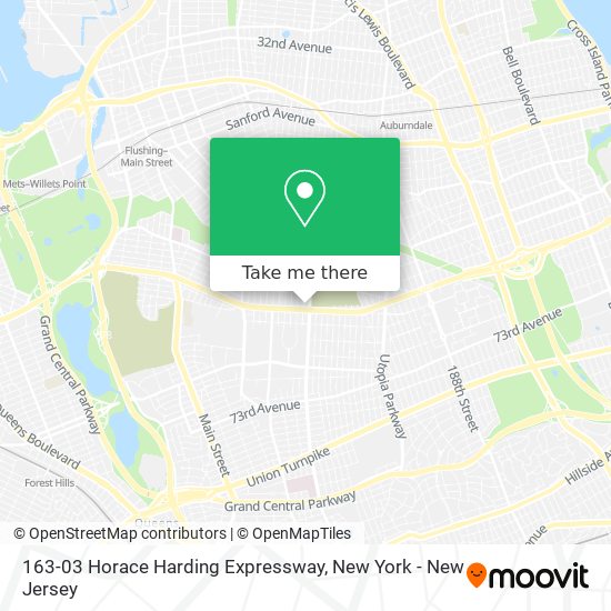 163-03 Horace Harding Expressway map