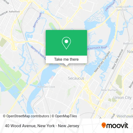 40 Wood Avenue map