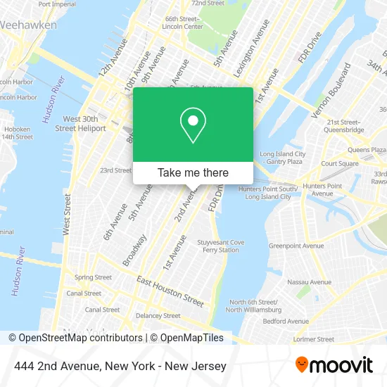 444 2nd Avenue map