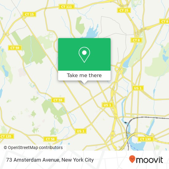 73 Amsterdam Avenue map