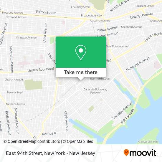 East 94th Street map