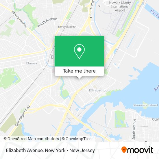 Elizabeth Avenue map