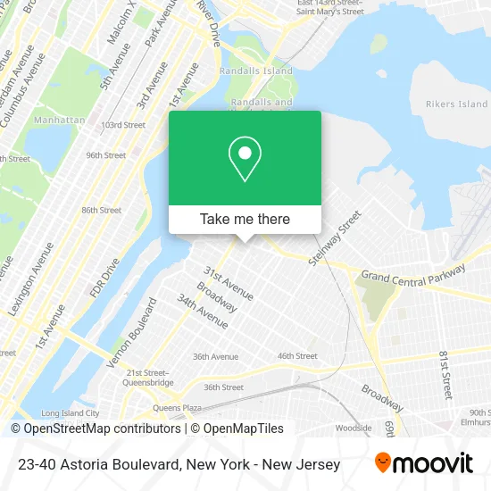 23-40 Astoria Boulevard map