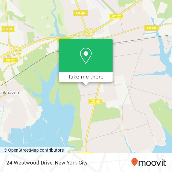 24 Westwood Drive map