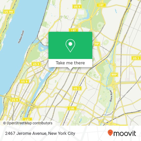 Mapa de 2467 Jerome Avenue