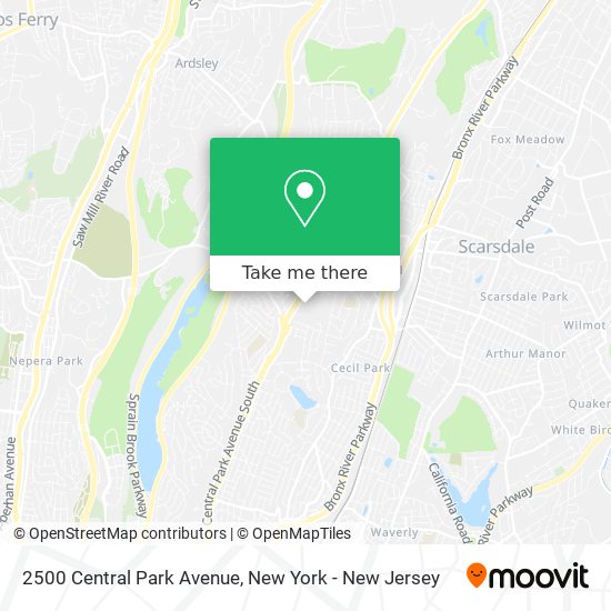 2500 Central Park Avenue map