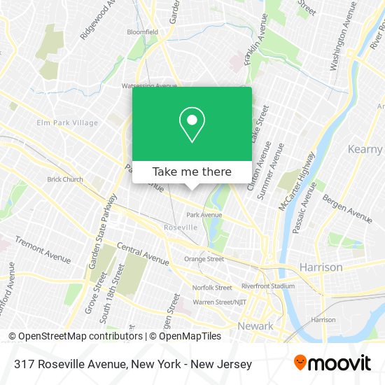 Mapa de 317 Roseville Avenue