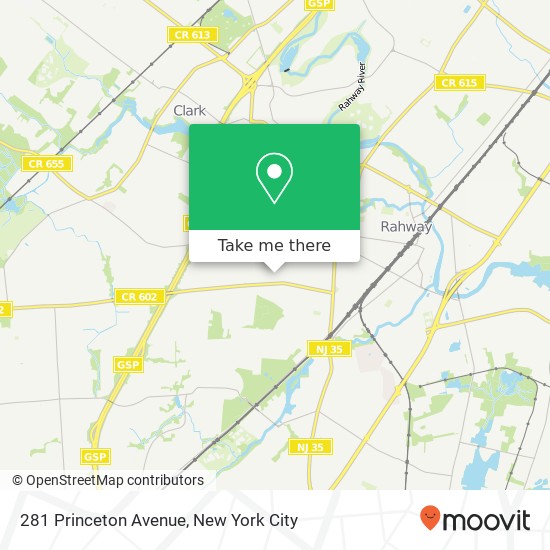 281 Princeton Avenue map