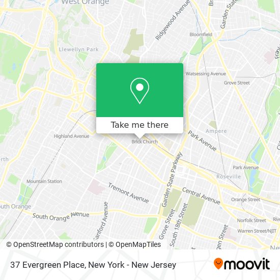 37 Evergreen Place map