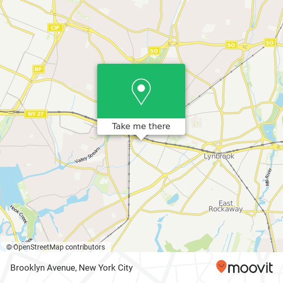 Brooklyn Avenue map