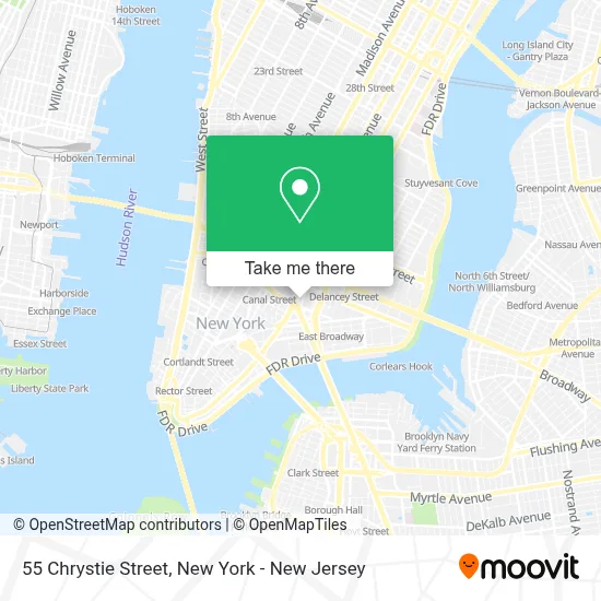 55 Chrystie Street map