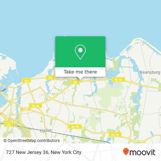 Mapa de 727 New Jersey 36