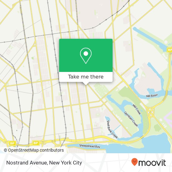 Nostrand Avenue map