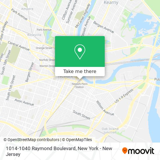 1014-1040 Raymond Boulevard map
