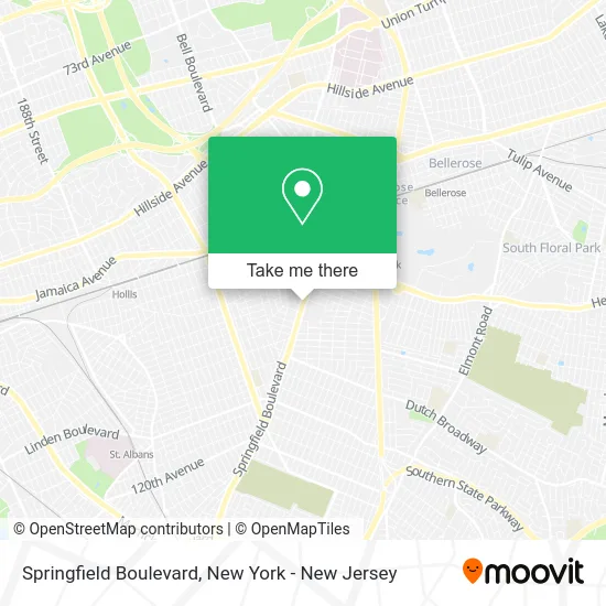 Springfield Boulevard map