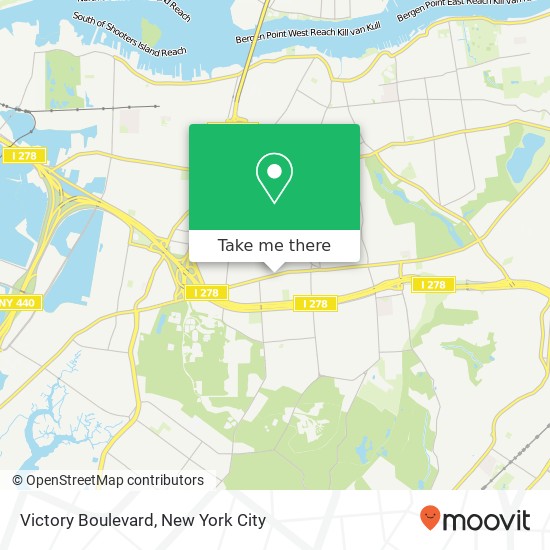 Mapa de Victory Boulevard