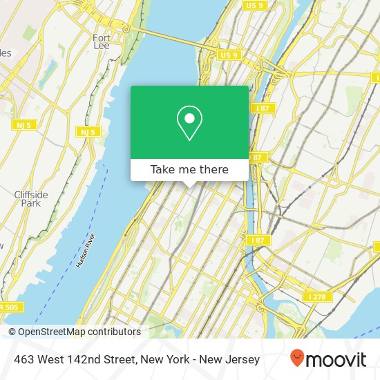 463 West 142nd Street map