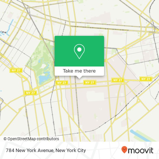 784 New York Avenue map