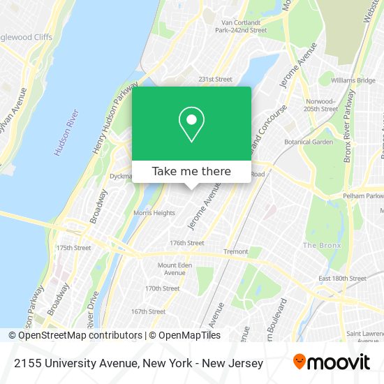 Mapa de 2155 University Avenue