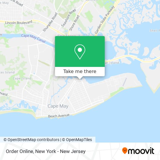 Order Online map