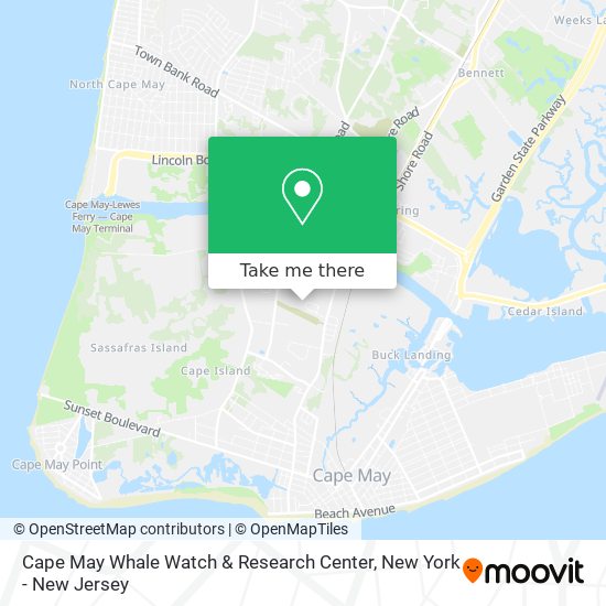 Cape May Whale Watch & Research Center map