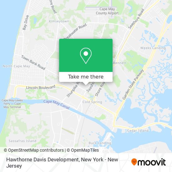 Hawthorne Davis Development map