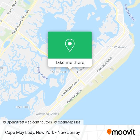 Cape May Lady map
